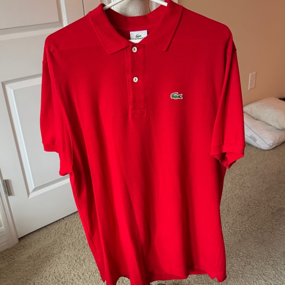 Lacoste Vibrant Red Polo Shirt
